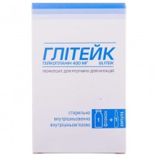 Buy Gliteake Bottle 400 mg, powder 400 mg + solvent 3.2 ml