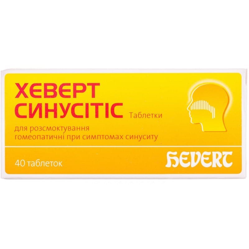 Buy Hevert Sinusitis Tablets 40 tablets