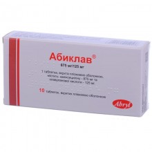 Buy Abiclav Tablets 875 mg + 125 mg, 10 tablets