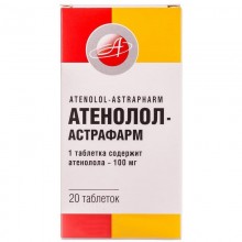 Buy Atenolol Tablets 100 mg, 20 tablets