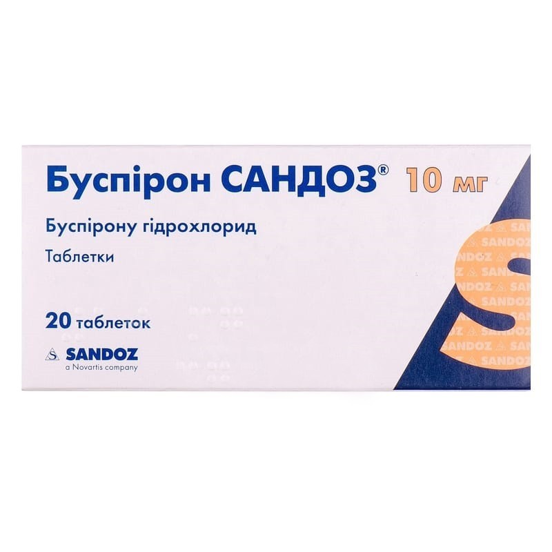 Buy Buspirone Tablets 10 mg, 20 tablets