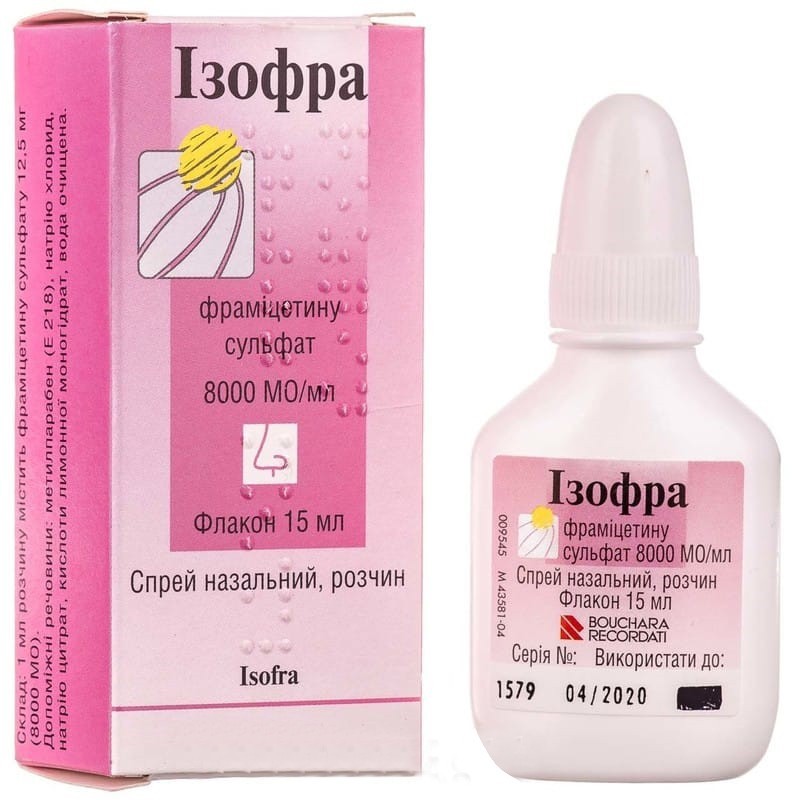Buy Isofra Spray 8000 IU/ml, 15 ml