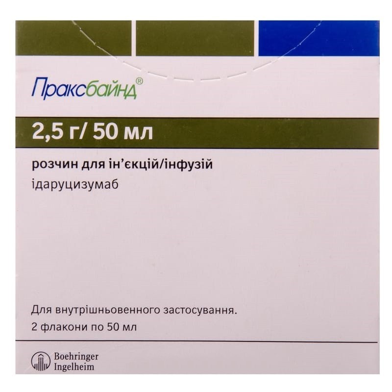 Buy Praxbind Bottle 50 mg/ml, 2 pcs (thermolabile)
