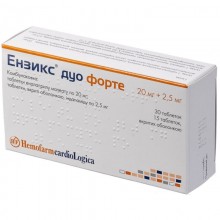 Buy Enzix Tablets 20 mg (10) +2.5 mg, 45 tablets