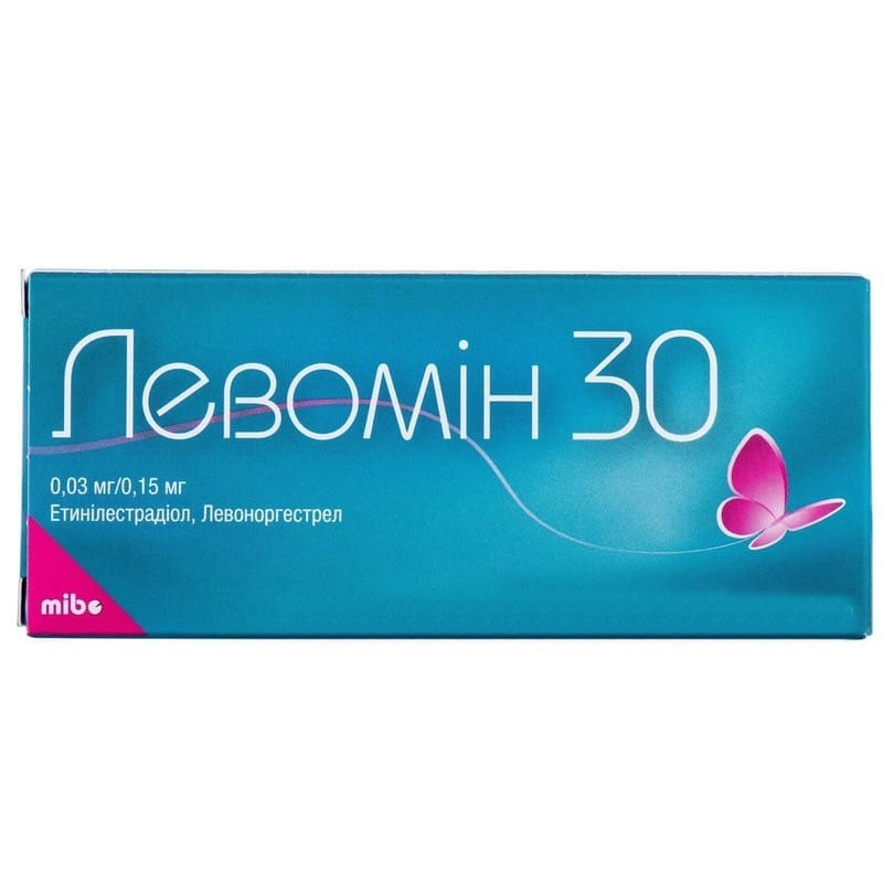 Buy Levomin Tablets 30 coated tablets of 0.03 mg/0.15 mg, 21 tablets