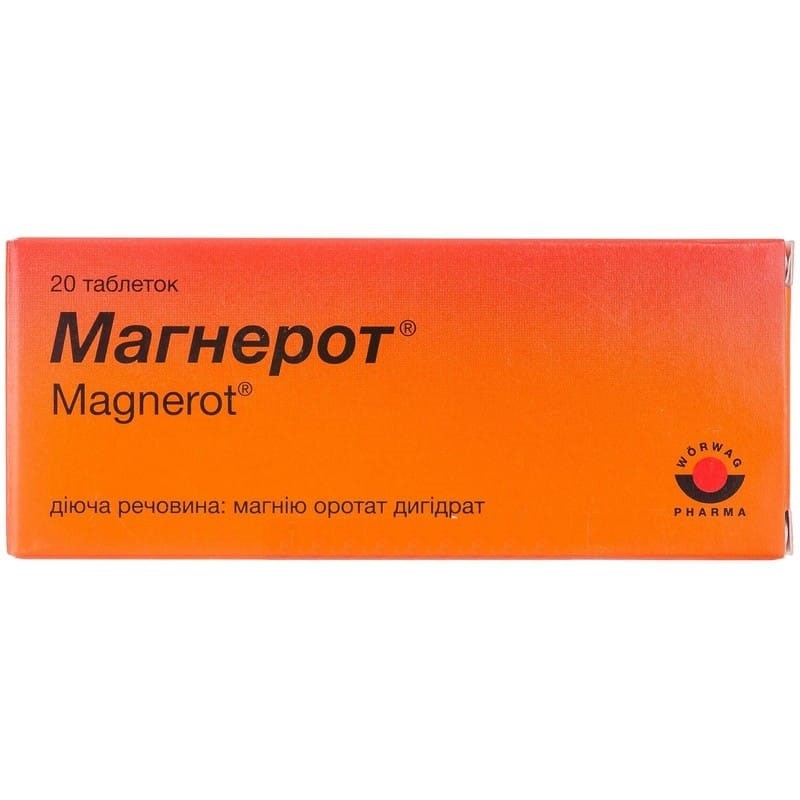 Buy Magnerot Tablets 500 mg, 20 tablets