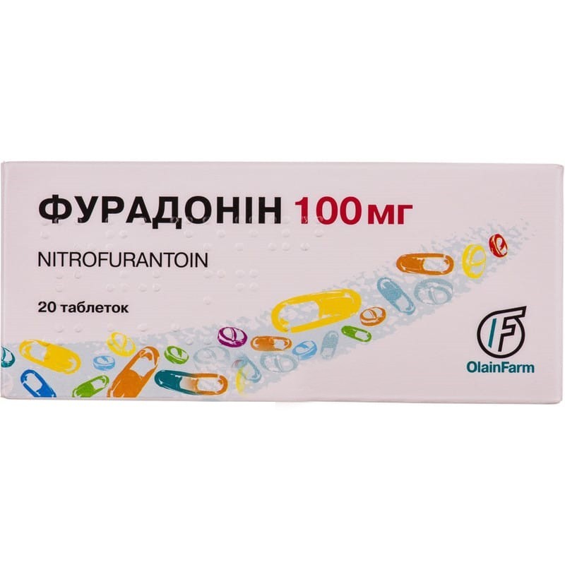 Buy Furadonin Tablets 100 mg, 20 tablets