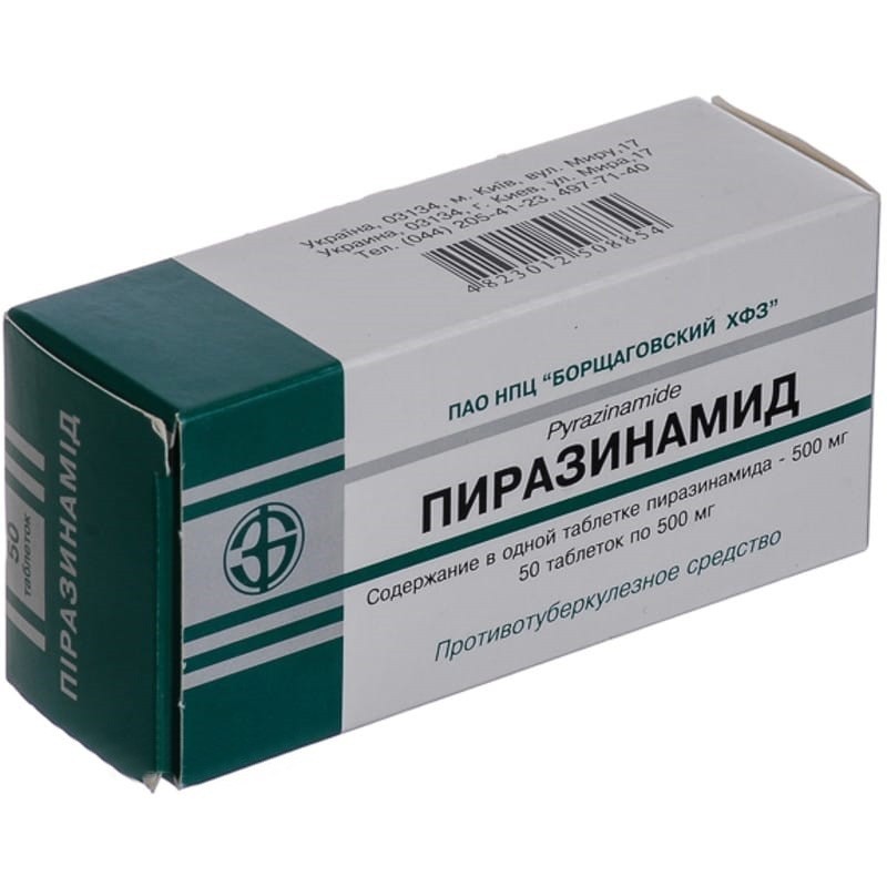 Buy Pyrazinamide Tablets 500 mg, 50 tablets