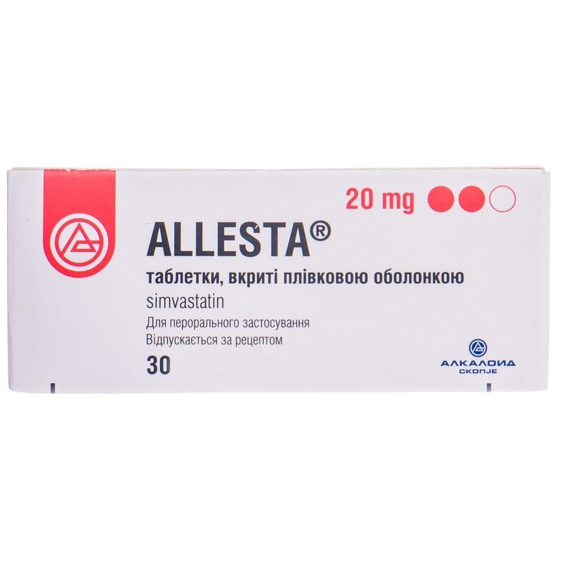 Buy Alleste Tablets 20 mg, 30 tablets