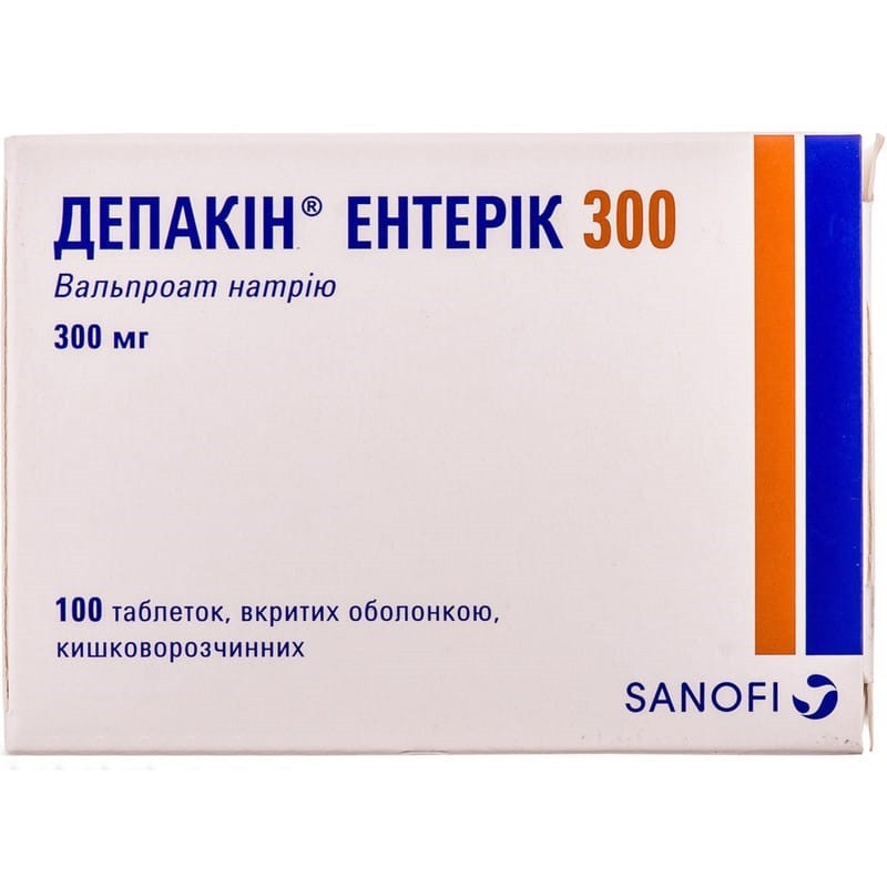 Buy Depakine Tablets 300 mg, 100 tablets