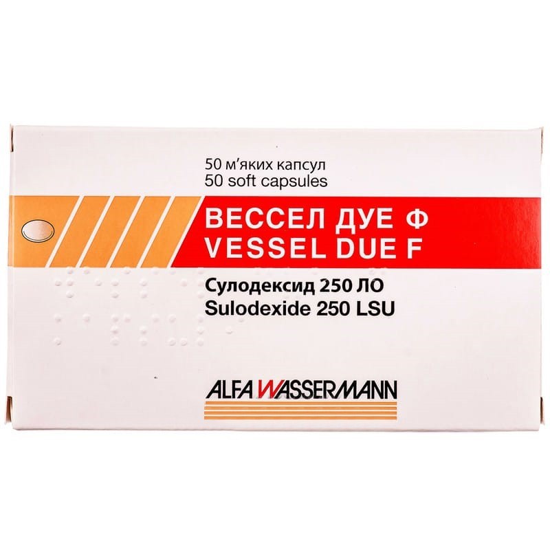 Buy Vessel Due F Capsules 250 LSU, 50 capsules