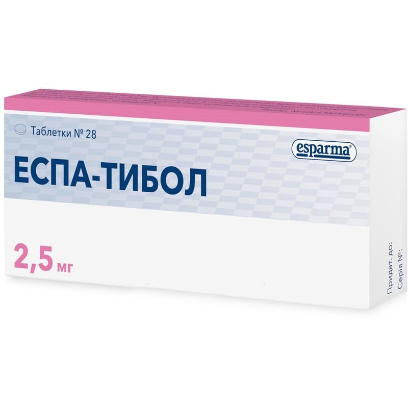 Buy Espa tibol Tablets 2.5 mg, 28 pcs