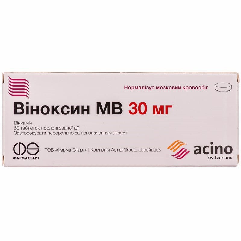 Buy Vinoxin Tablets 30 mg, 60 tablets